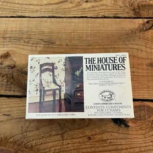 The house of miniatures side chair new old stock